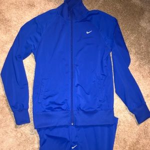 Royal blue sweatsuit nike Clearance